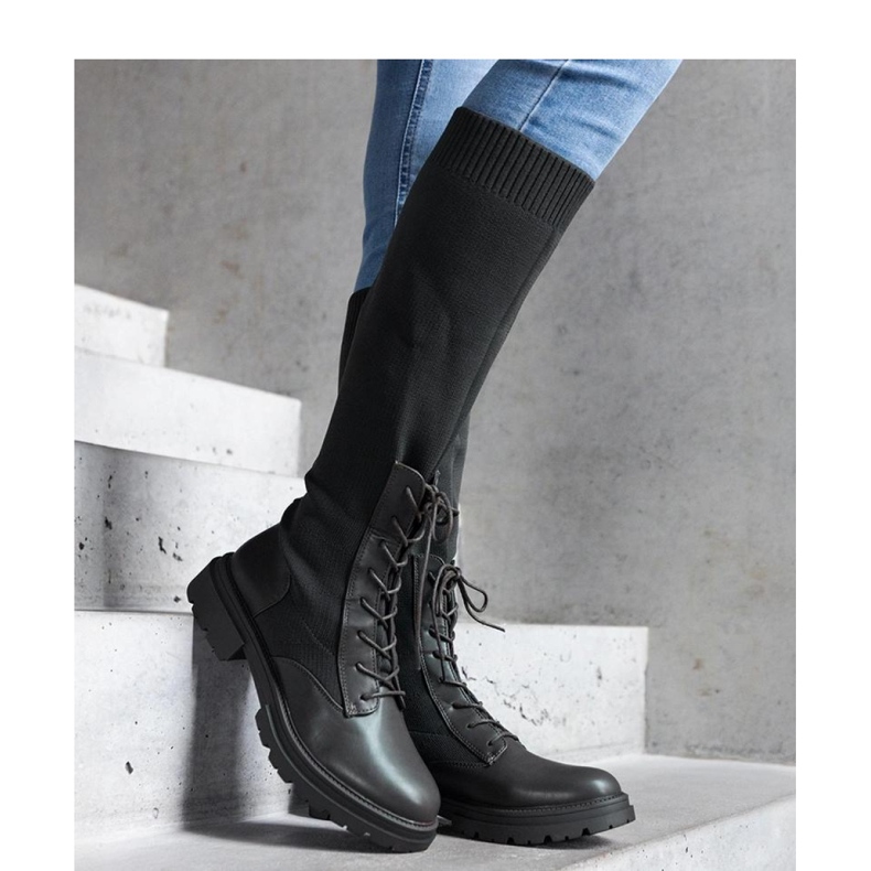 Boots slip-on vertes avec tige en matière souple par Luana - Solea 1