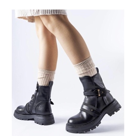 Bottes isolées noires par Laderoute - Solea le noir 1