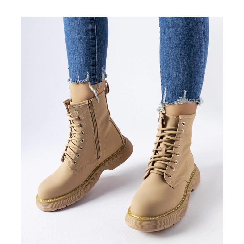 Bottines classiques beige foncé de Benvenuto - Solea 1