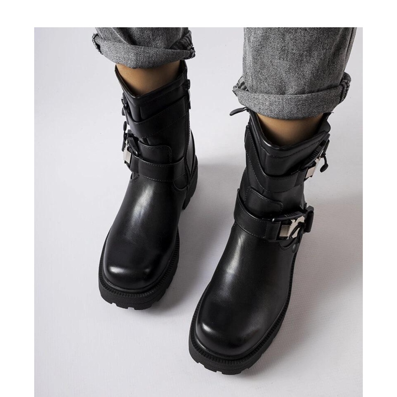 Boots massives noires par Enrico - Solea le noir 1