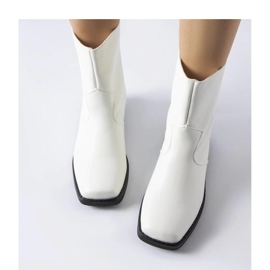 Bottines isolées blanches à bout carré de Bel - Solea 1