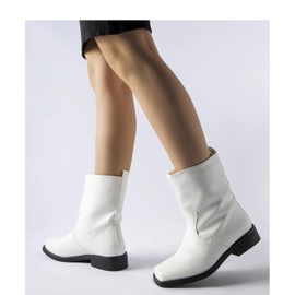 Bottines isolées blanches à bout carré de Bel - Solea 2