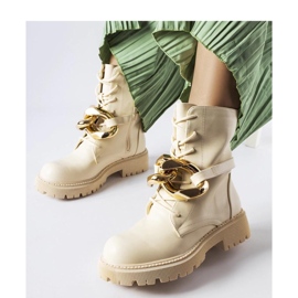 Chaussures de randonnée beiges avec chaîne Galar - Solea 1