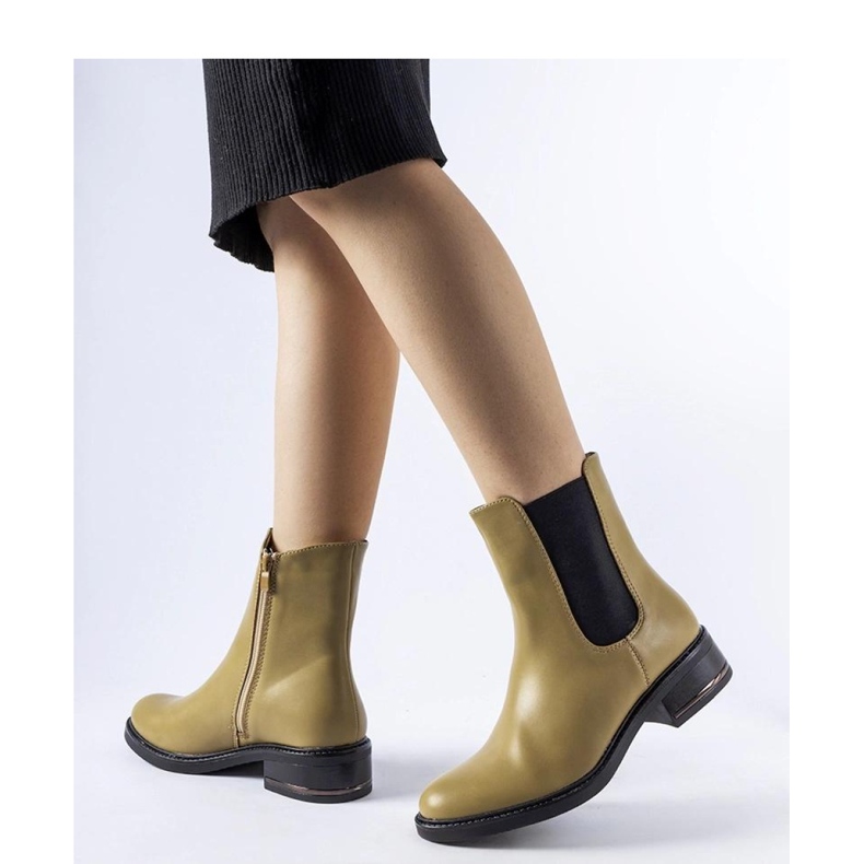 Bottes Bagnoro classiques isolées olive - Solea vert 1