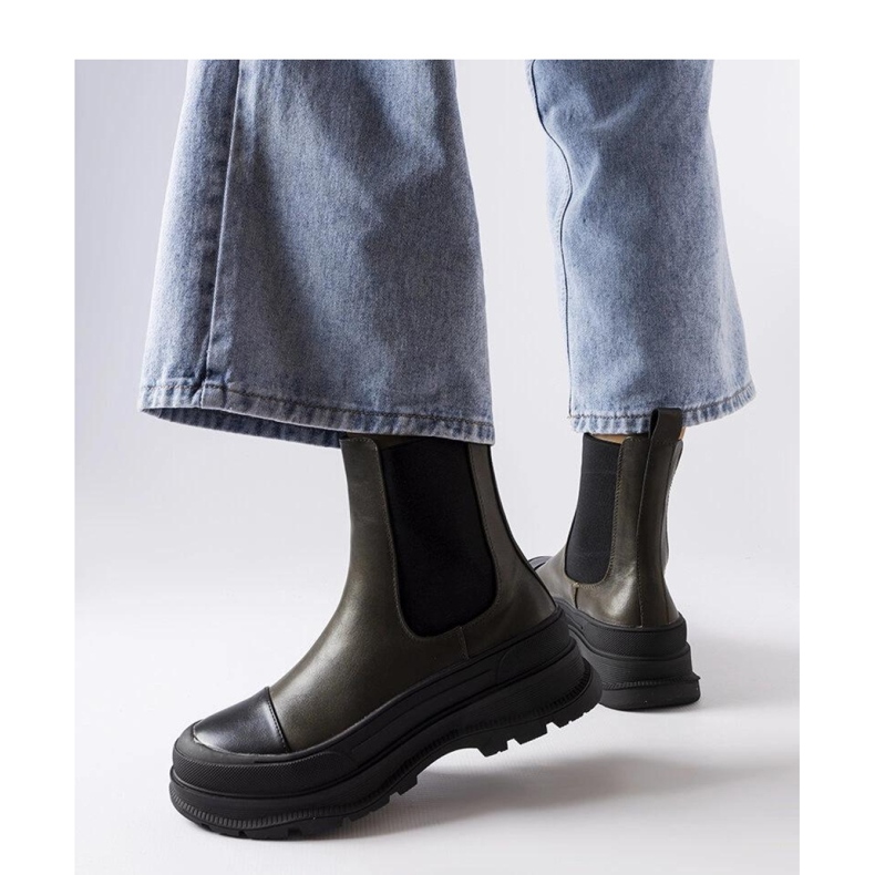 Bottines plateforme vertes par Bellucci - Solea 1