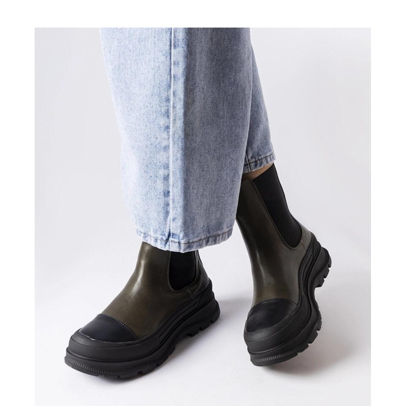 Bottines plateforme vertes par Bellucci - Solea 2