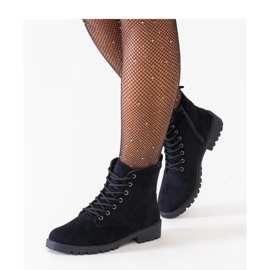 Bottes de travail en éco-daim noir le noir 2