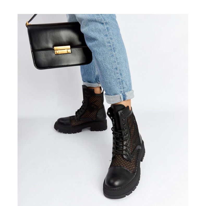 Bottes transparentes noires 1