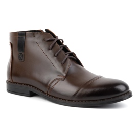 Olivier Chaussures d'hiver pour hommes, bottines élégantes 282LU, marron foncé brun 2 Olivier Chaussures d'hiver pour hommes, bottines élégantes 282LU, marron foncé brun 2