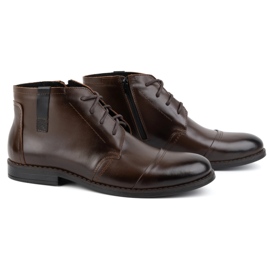 Olivier Chaussures d'hiver pour hommes, bottines élégantes 282LU, marron foncé brun 3 Olivier Chaussures d'hiver pour hommes, bottines élégantes 282LU, marron foncé brun 3