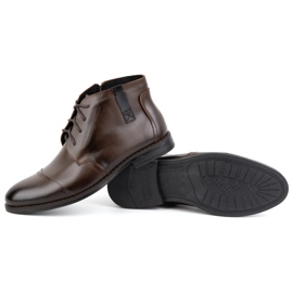 Olivier Chaussures d'hiver pour hommes, bottines élégantes 282LU, marron foncé brun 4 Olivier Chaussures d'hiver pour hommes, bottines élégantes 282LU, marron foncé brun 4