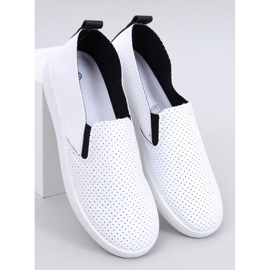 Baskets à enfiler BLANC/NOIR blanche 1