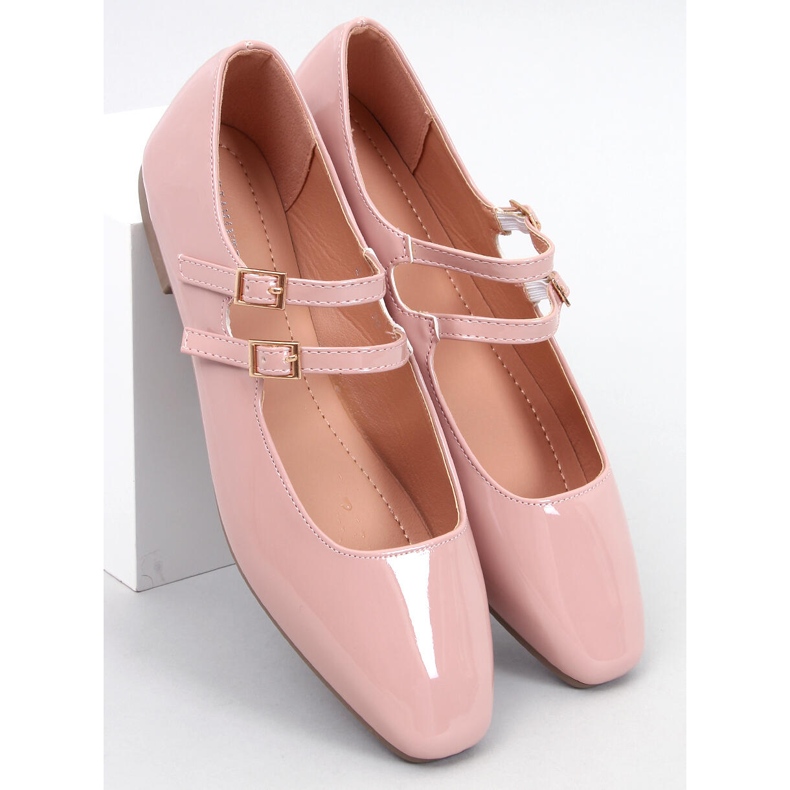 Ballerines vernies Mary Jane Nude rose 1 Ballerines vernies Mary Jane Nude rose 1