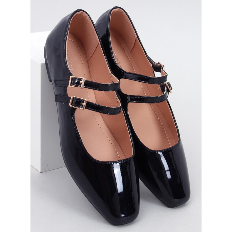 Ballerines vernies Mary Jane noires 1