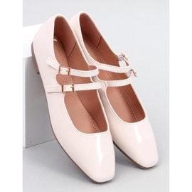 Ballerines vernies style Mary Jane Beige 1 Ballerines vernies style Mary Jane Beige 1