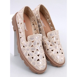 Seastar Mocassins ajourés dorés beige 1