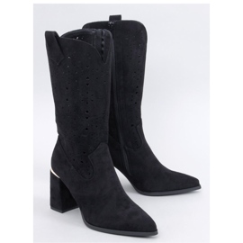 Bottines à talons ajourées noires le noir 3