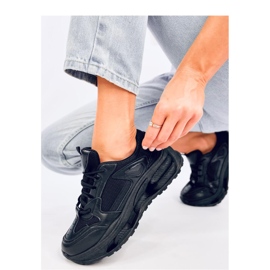 Baskets plateforme femme le noir 1