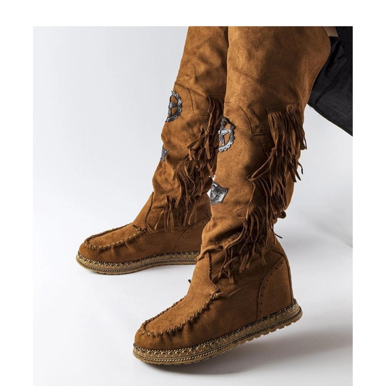 Bottines compensées marron par Cascia - Solea brun 1