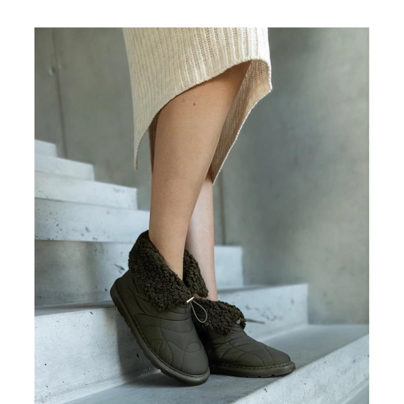 Bottes de neige isolées vertes à revers Caellita - Solea 2