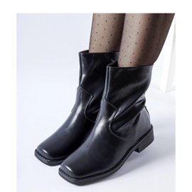 Bottines noires isolées à bout rectangulaire Bel - Solea le noir 1