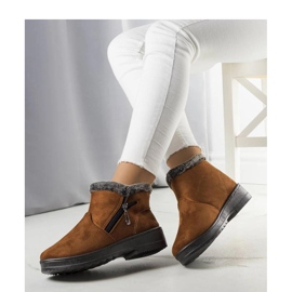 Wren - Bottes de neige isolées camel avec fourrure Solea brun 2