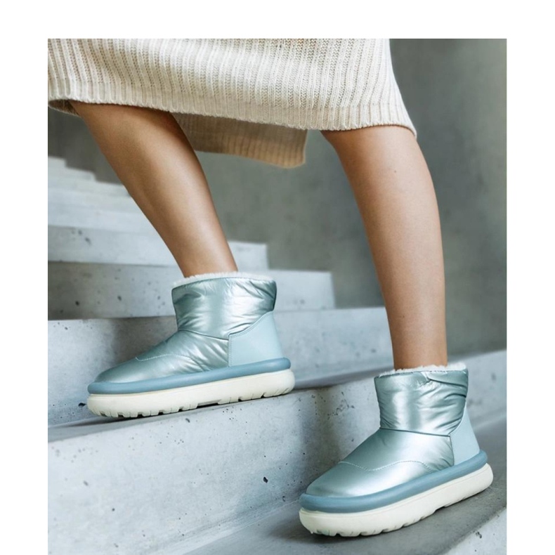 Bottes de neige chaudes vert clair sur la plateforme Cores - Solea 1