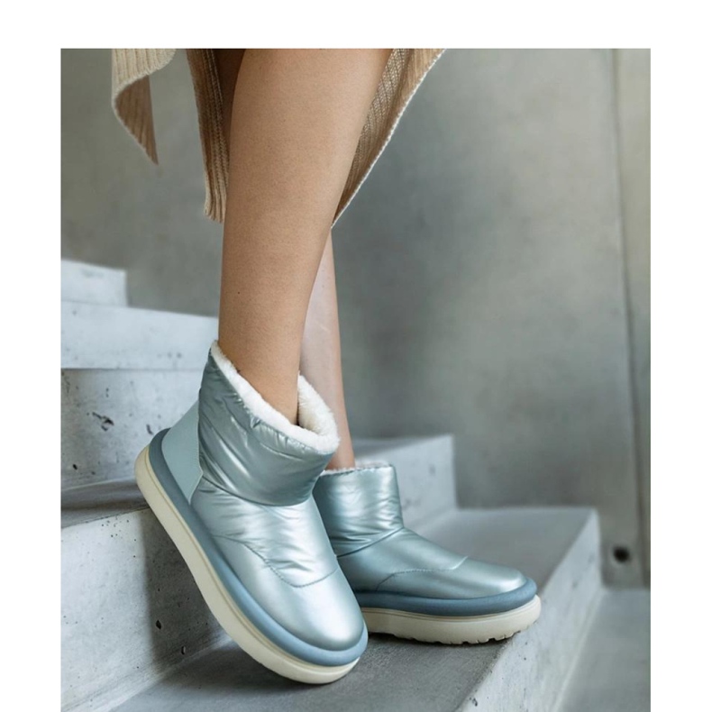 Bottes de neige chaudes vert clair sur la plateforme Cores - Solea 2