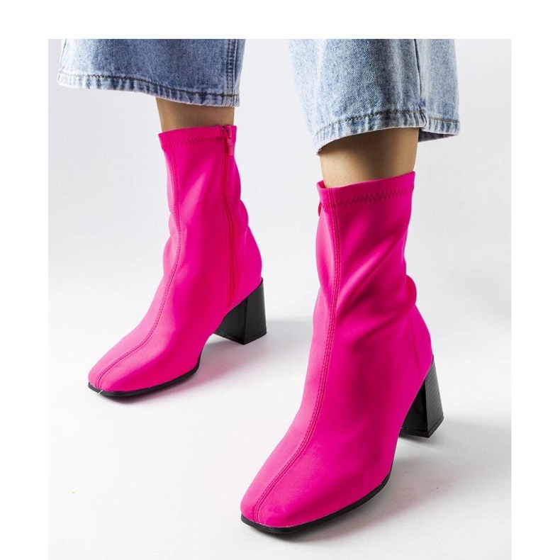 Bottines en satin rose Laforgen - Solea 1