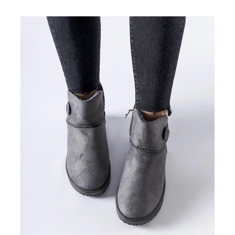 Bottes de neige courtes isolées grises de Snyder - Solea 1 Bottes de neige courtes isolées grises de Snyder - Solea 1