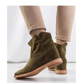 Bottines compensées vertes d'intérieur par Zoki - Solea 2