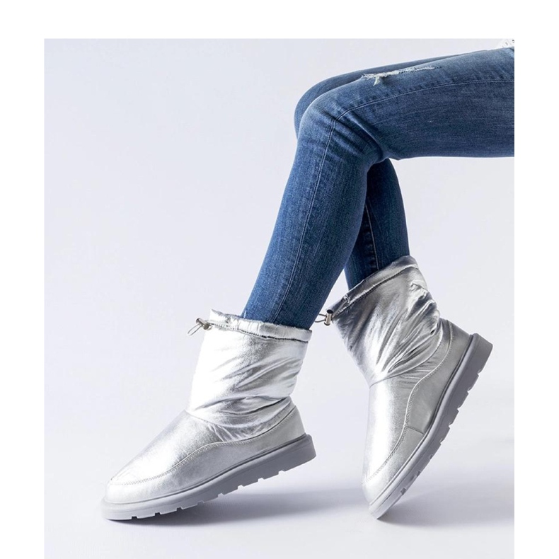 Bottes de neige Whitetail isolées argentées - Solea gris 1 Bottes de neige Whitetail isolées argentées - Solea gris 1