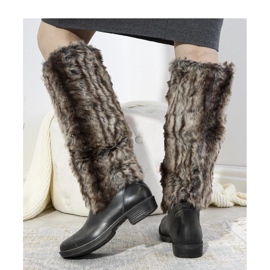 Bottines en caoutchouc grises avec fourrure Melgar - Solea 1