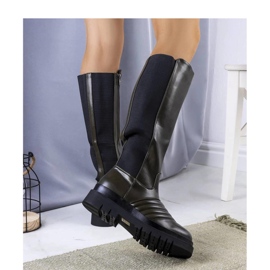 Bottes vertes avec matelassage 2