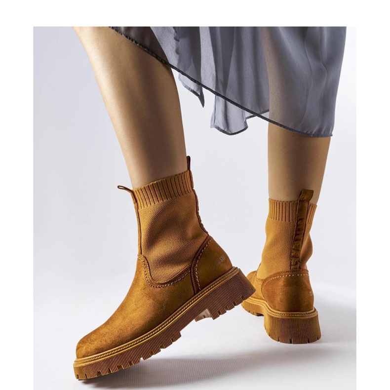 Bottes en éco-daim marron Big Star MM274541 brun 1