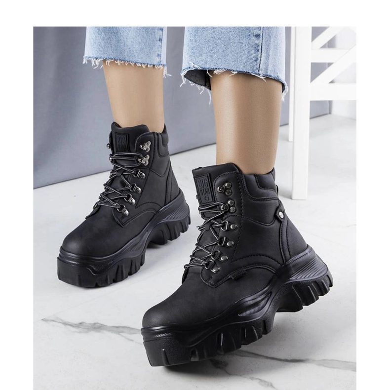Bottes noires Big Star KK274368 1