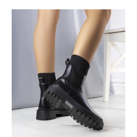 Bottes isolées noires le noir 1