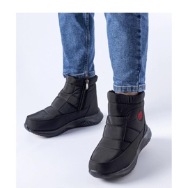 Bottes de neige courtes isolées noires 1