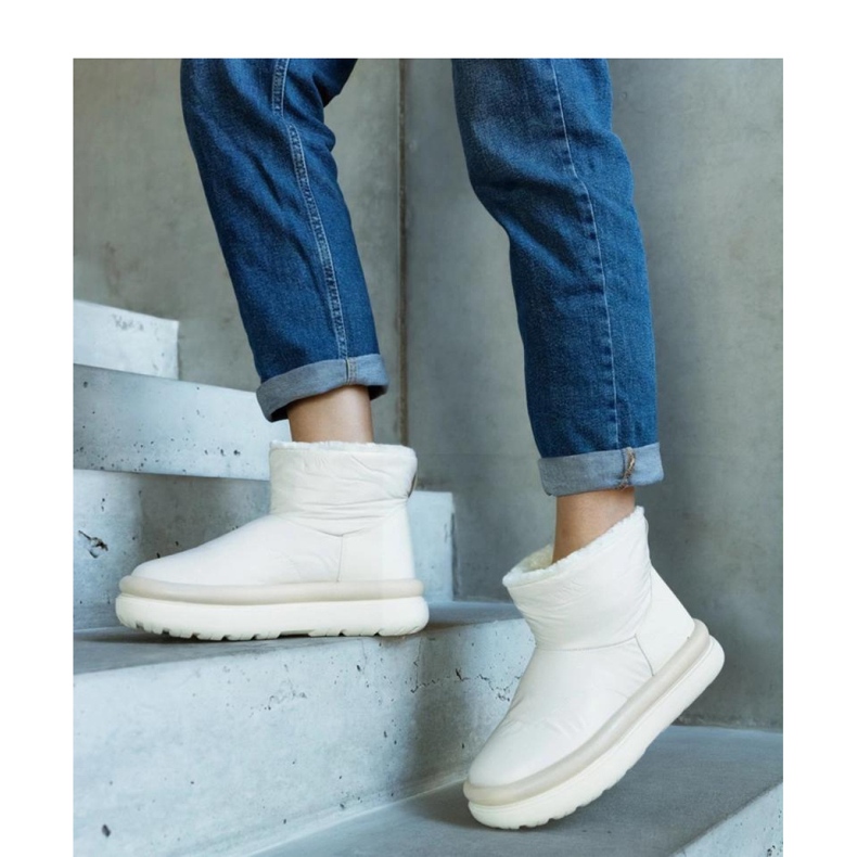 Bottes de neige à plateforme chaudes beiges 2