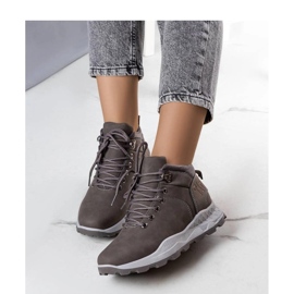 Chaussures de randonnée isolées grises pour femme 1