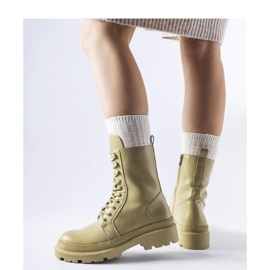 Bottines plates vert clair avec protecteur 2