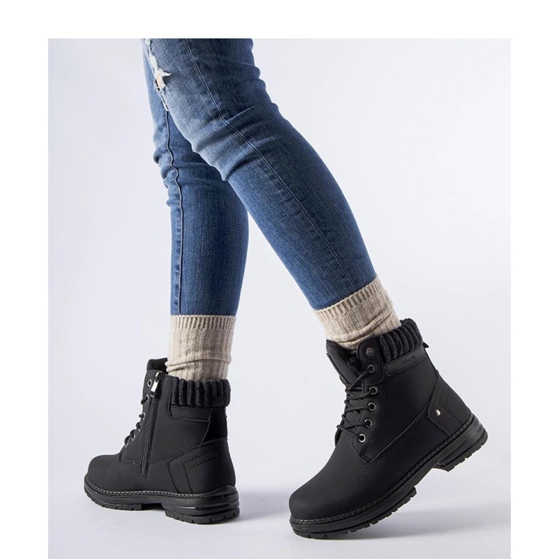 Bottines isolées noires Araujo - Solea pour femme 1