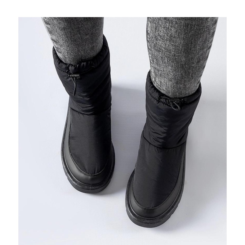 Bottes de neige chaudes noires 1