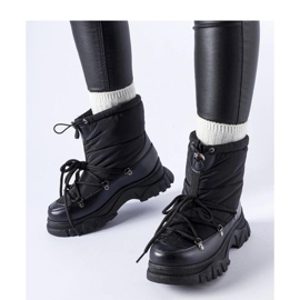 Solea Bottes de neige chaudes noires 1