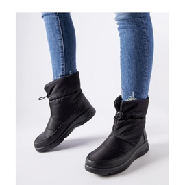 Bottes de neige isolées noires pour femmes le noir 2