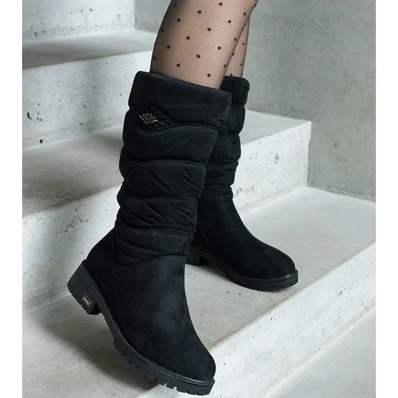 PA1 Bottes isolées noires de Jaelynn le noir 1
