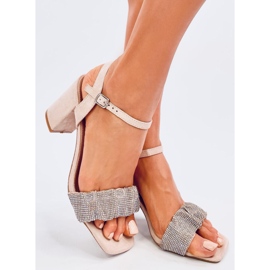 Sandales à talons hauts de Dash Nude beige 1