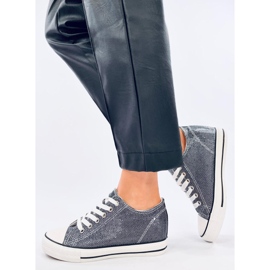 Baskets compensées noires le noir 1