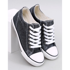 Baskets compensées noires le noir 5