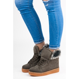Bottes Creepers Avec Fourrure vert 7